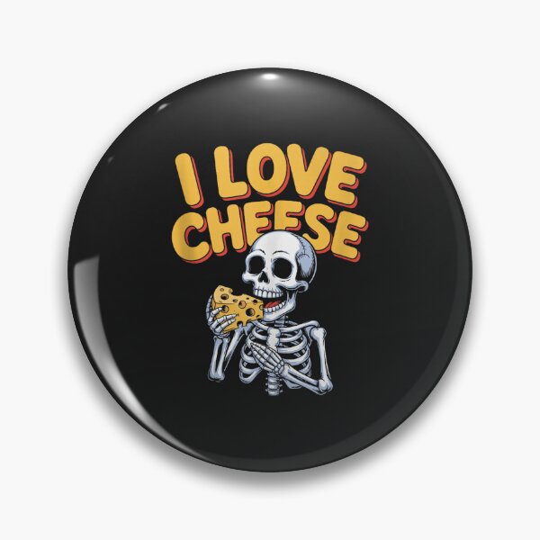 Item preview, I Love Cheese Skeleton Eating Cheese Halloween Foodie designed and sold by abig-eiyana.