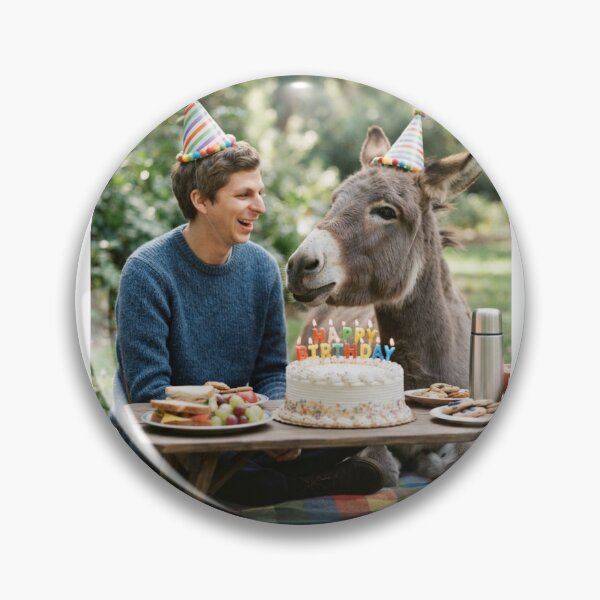Item preview, Michael cera Donkey picnic donkeys animal pet nature meme memes funny parody christmas birthday  designed and sold by CheeseBlueprint.