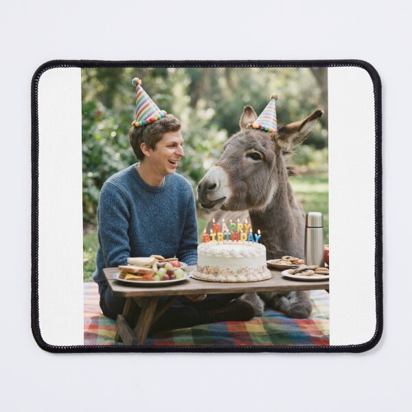 Item preview, Michael cera Donkey picnic donkeys animal pet nature meme memes funny parody christmas birthday  designed and sold by CheeseBlueprint.