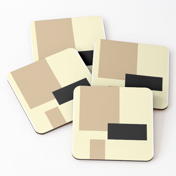 Item preview, Floating Rectangle Composition | Minimalist Beige and Black Art designed and sold by Zaramodo.