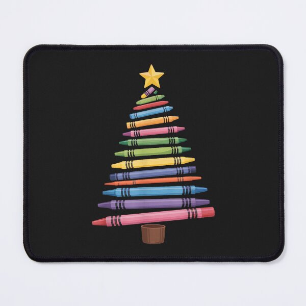 Item preview, Crayon Christmas Tree Teacher Art Student Holiday Xmas designed and sold by abig-eiyana.