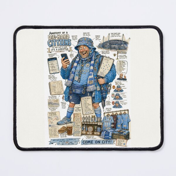 Item preview, Anatomy of a Manchester City Fan Poster designed and sold by windmildesigner.