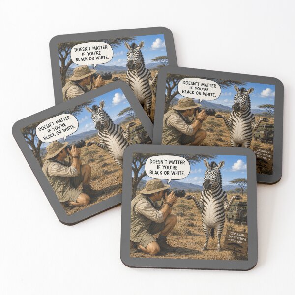 Item preview, Doesn’t Matter If You’re Black or White Zebra Joke designed and sold by Hornace88studio.