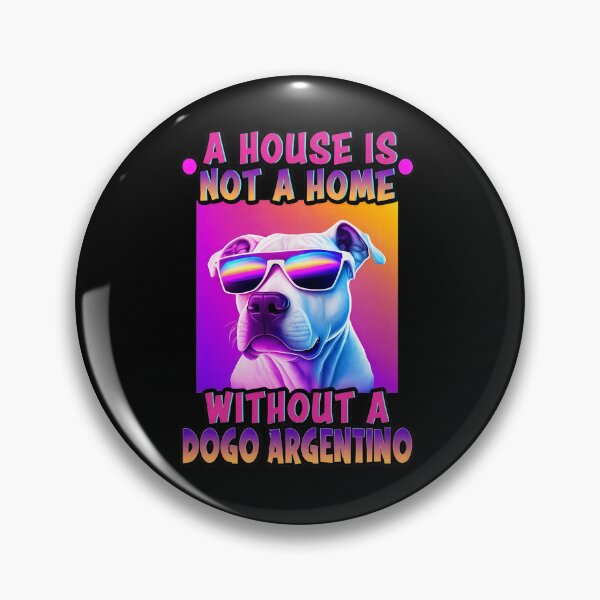 Artikelvorschau, Dogo Argentino Dog Neon Sonnenbrille „Ein Haus ist kein Zuhause“ entworfen und verkauft von kistperson.