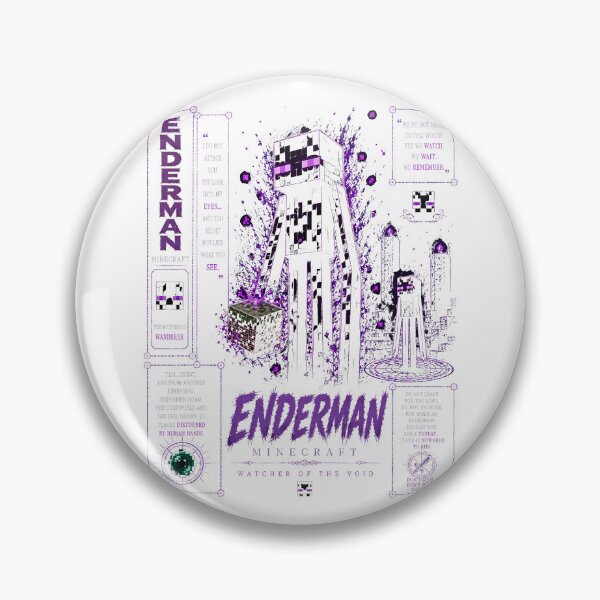 Item preview, Enderman Watcher of the Void Minecraft Art designed and sold by PrestonChild.