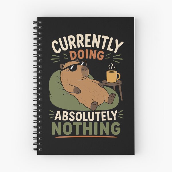 Item preview, Currently Doing Absolutely Nothing Funny Lazy Capybara designed and sold by mraihan.