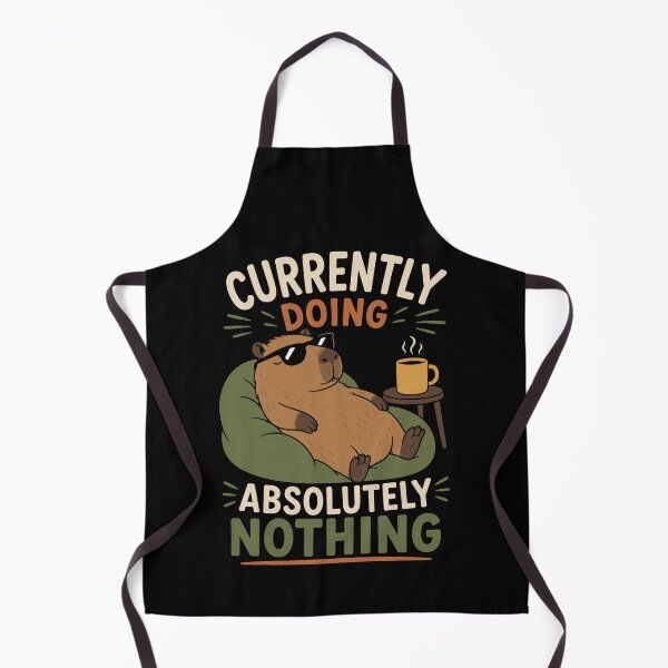 Item preview, Currently Doing Absolutely Nothing Funny Lazy Capybara designed and sold by mraihan.