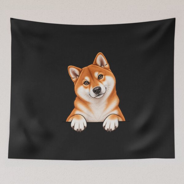 Item preview, Peeking Shiba Inu Dog Cute Pocket Shiba Inu Lover designed and sold by abig-eiyana.
