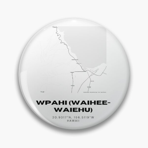 Item preview, Waihee-Waiehu Maui Map | Minimalist Hawaii Location Design designed and sold by RM-Journey.