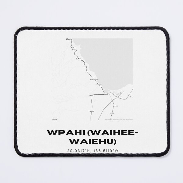 Item preview, Waihee-Waiehu Maui Map | Minimalist Hawaii Location Design designed and sold by RM-Journey.