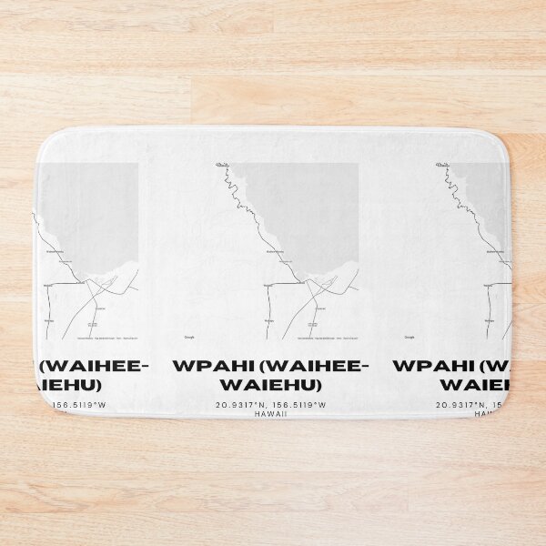 Item preview, Waihee-Waiehu Maui Map | Minimalist Hawaii Location Design designed and sold by RM-Journey.