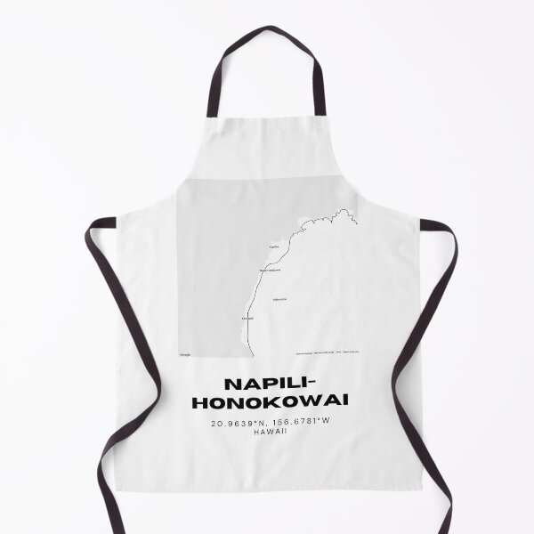 Item preview, Napili-Honokowai Maui Map | Minimalist Coastal Design designed and sold by RM-Journey.
