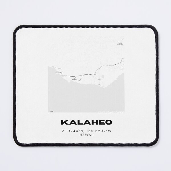 Item preview, Kalaheo Kauai Map | Minimalist Hawaii Location Design designed and sold by RM-Journey.