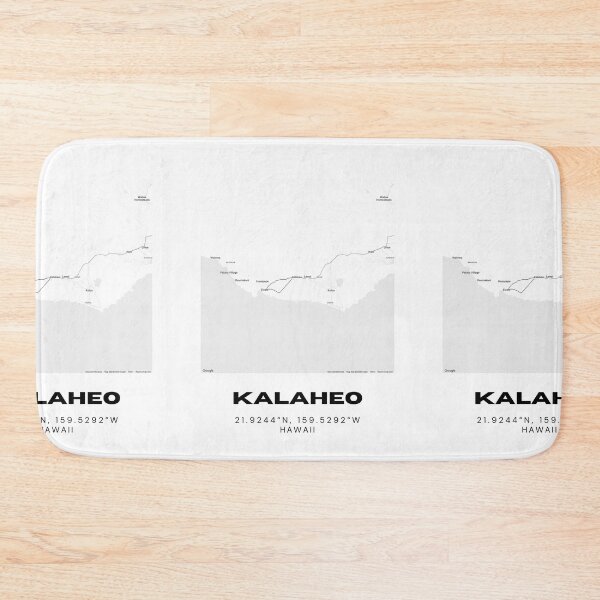 Item preview, Kalaheo Kauai Map | Minimalist Hawaii Location Design designed and sold by RM-Journey.