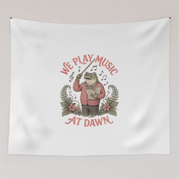 Item preview, We Play Music At Dawn Frog Conductor Music Aide Teacher designed and sold by abig-eiyana.