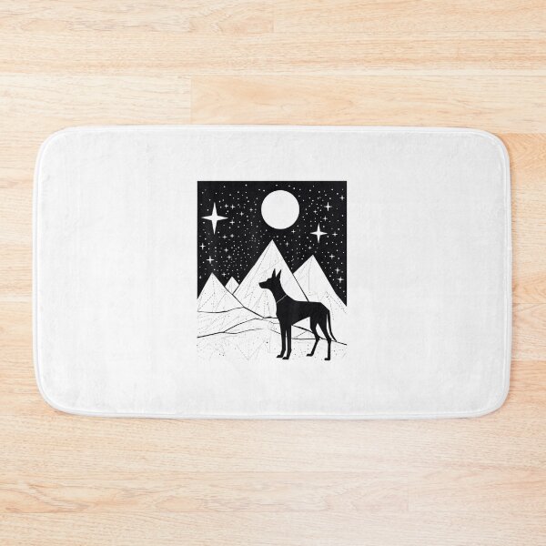 Item preview, Celestial Dog Geometric Mountain Night Sky Dog Lover Art designed and sold by abig-eiyana.