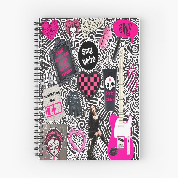 Item preview, Mall Goth Doodle Art Collage designed and sold by Side By Side Studio.