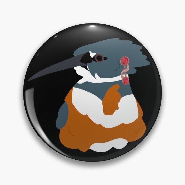 Item preview, CBS Sticker - (OC) Queen the Belted King Fisher designed and sold by ClumsyPillbug.