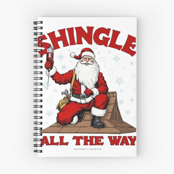Item preview, Santa Roofer Shingle All The Way Christmas designed and sold by lht6474.