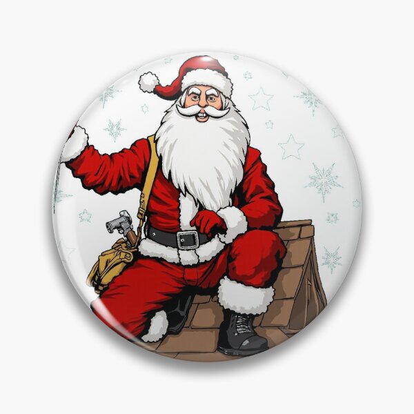 Item preview, Santa Roofer Shingle All The Way Christmas designed and sold by lht6474.