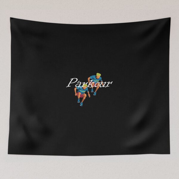 Item preview, Dynamic Parkour Art with Flowing Typography designed and sold by mewsahme.