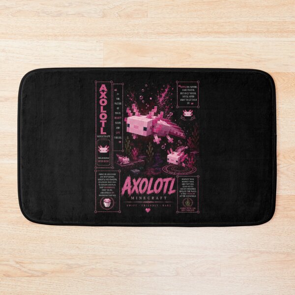 Item preview, Axolotl Friendly Water Buddy Minecraft Art designed and sold by PrestonChild.