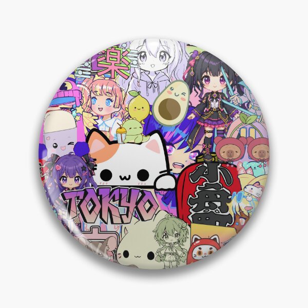 Item preview, Harajuku Kawaii Anime Sticker Bomb Collage Tokyo Streetwear designed and sold by Side By Side Studio.