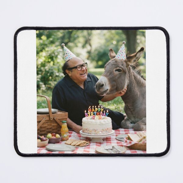 Item preview, Danny devito Donkey picnic donkeys animal pet nature meme memes funny parody christmas birthday  designed and sold by CheeseBlueprint.