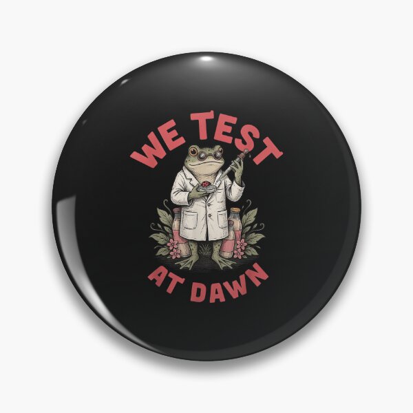 Item preview, We Test At Dawn Dairy Scientist Frog Food Research Technologist designed and sold by abig-eiyana.