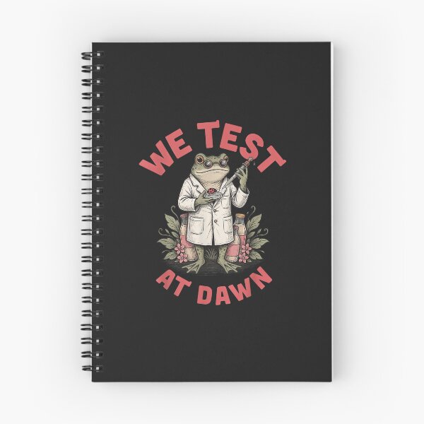 Item preview, We Test At Dawn Dairy Scientist Frog Food Research Technologist designed and sold by abig-eiyana.