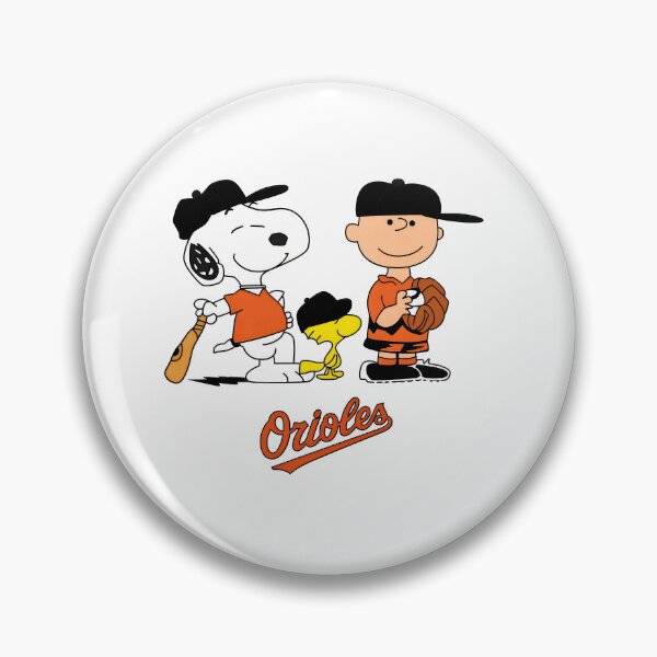 Item preview, Snoopy Woodstock Charlie Brown Baseball Orioles designed and sold by InkforgeAtelier.