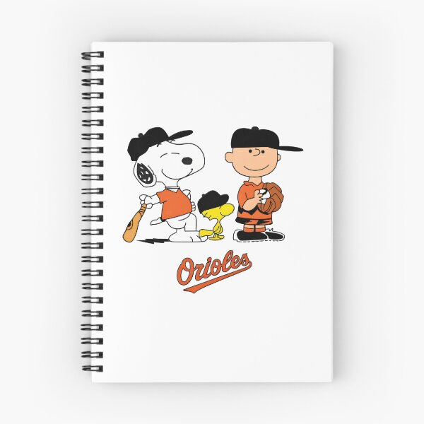 Item preview, Snoopy Woodstock Charlie Brown Baseball Orioles designed and sold by InkforgeAtelier.