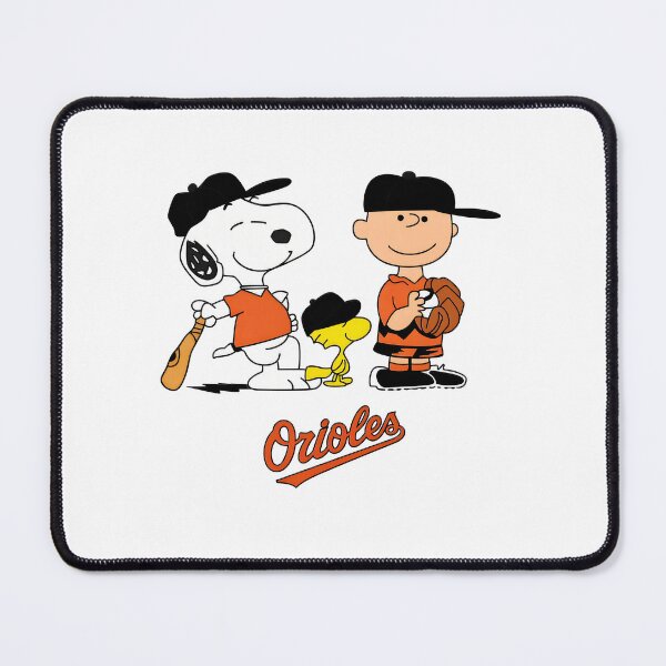 Item preview, Snoopy Woodstock Charlie Brown Baseball Orioles designed and sold by InkforgeAtelier.