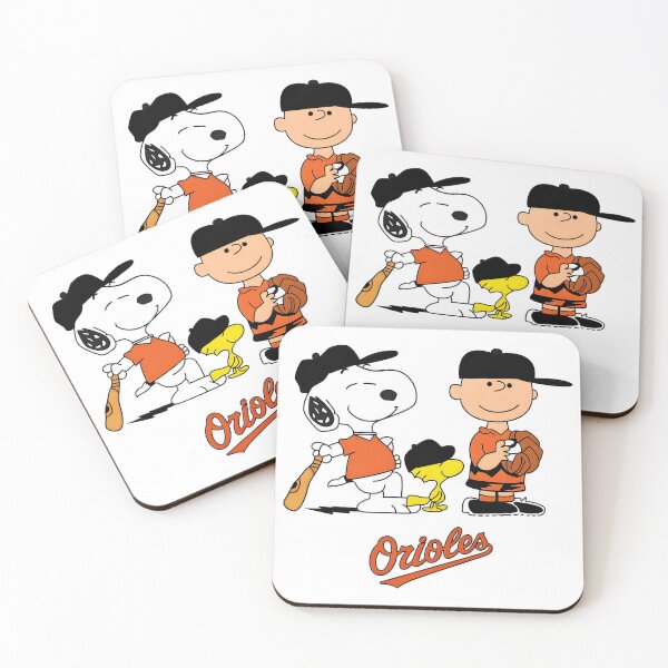 Item preview, Snoopy Woodstock Charlie Brown Baseball Orioles designed and sold by InkforgeAtelier.