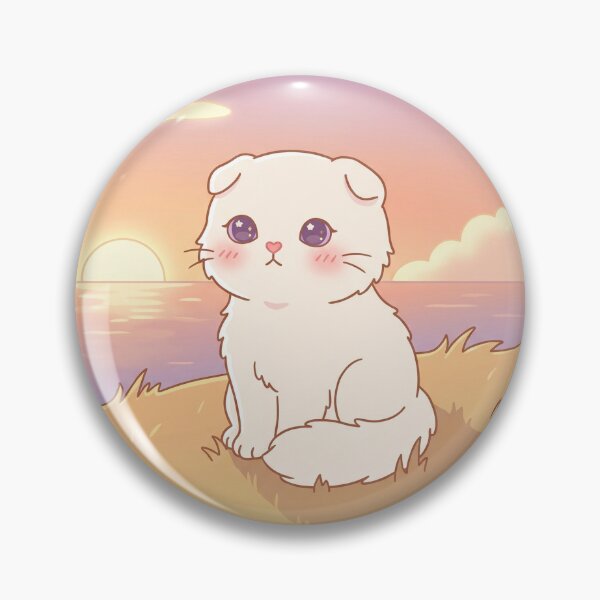 Item preview, Kitten Watching Ocean Sunset Illustration designed and sold by Day1-TN.