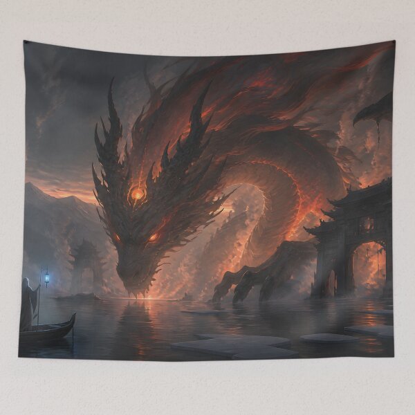 Item preview, Fire Dragon – Bringer of Summer designed and sold by ChromaRune.