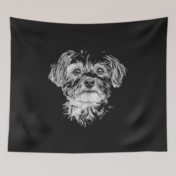Item preview, Maltese Dog Portrait Detailed Woodcut Sketch Pet Lover designed and sold by abig-eiyana.