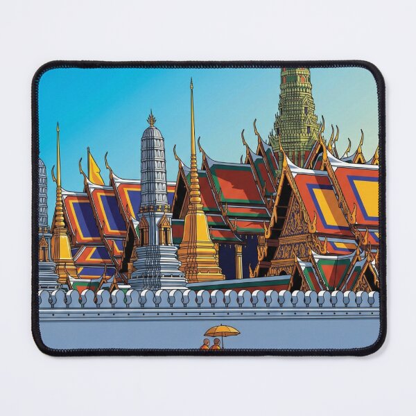 Item preview, Grand Palace Bangkok Retro Travel Poster designed and sold by 1SINGHA.