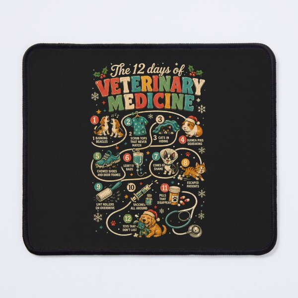 Item preview, 12 Days of Veterinary Medicine Funny Vet Tech Christmas designed and sold by abig-eiyana.