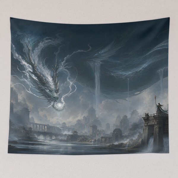 Item preview, Water Dragon – Guardian Who Holds Back the Ocean designed and sold by ChromaRune.