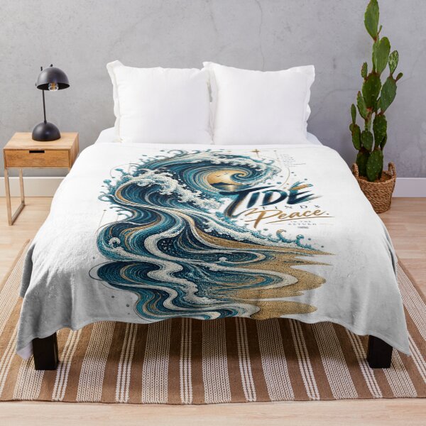 Item preview, Tidal Grain Continuous Line Wave Art | Coastal Ocean Nautical Minimalist Print designed and sold by SoulFlex.