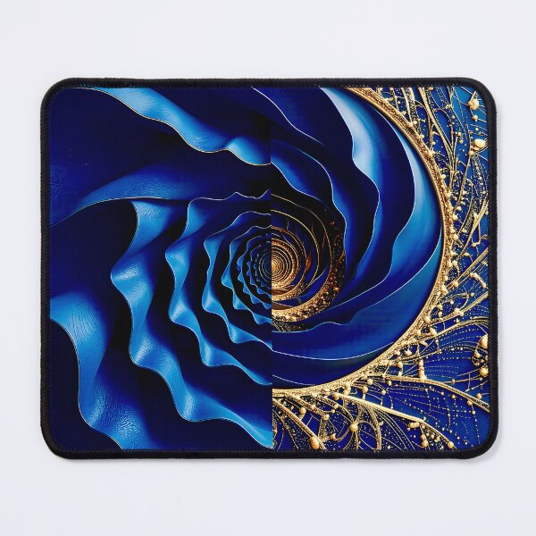 Item preview, Intricate Duality of Royal Navy Velvet and Gold Filigree designed and sold by Vicky Brago-Mitchell®.