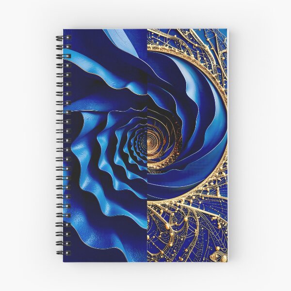 Item preview, Intricate Duality of Royal Navy Velvet and Gold Filigree designed and sold by Vicky Brago-Mitchell®.