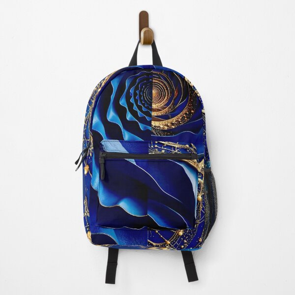 Item preview, Intricate Duality of Royal Navy Velvet and Gold Filigree designed and sold by Vicky Brago-Mitchell®.