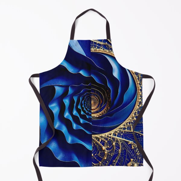 Item preview, Intricate Duality of Royal Navy Velvet and Gold Filigree designed and sold by Vicky Brago-Mitchell®.