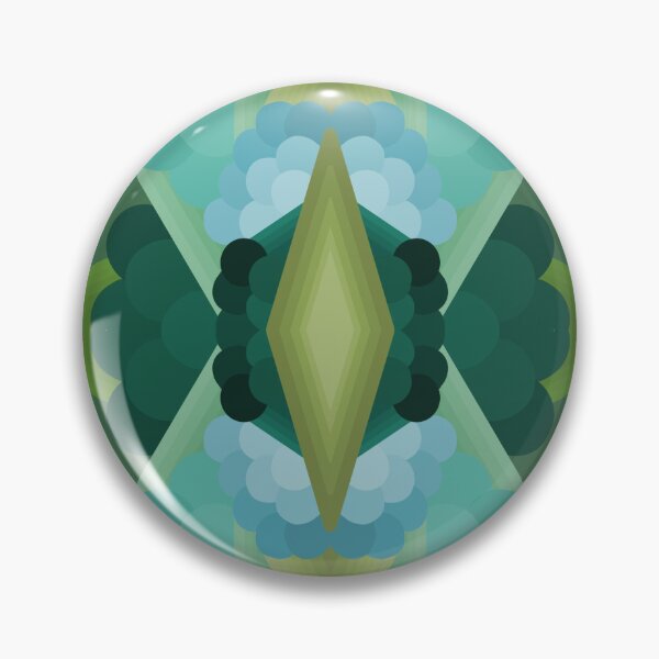 Item preview, Emerald Kaleidoscope Star - Abstract Design  designed and sold by JayMakesTiktok.