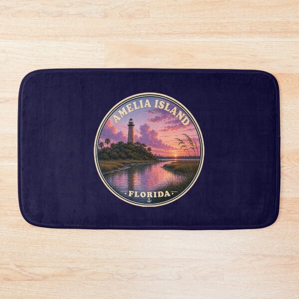 Item preview, Amelia Island Florida Vintage Travel Badge designed and sold by Swanny's Custom T-shirt and Gift Designs.