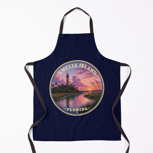 Item preview, Amelia Island Florida Vintage Travel Badge designed and sold by Swanny's Custom T-shirt and Gift Designs.