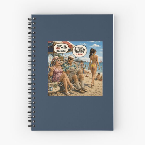 Item preview, Yellow Polka Dot Bikini Funny British Seaside Humour designed and sold by Hornace88studio.
