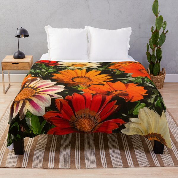 Item preview, Vibrantly Cheerful Orange And Red Garden Flowers designed and sold by DEC02.